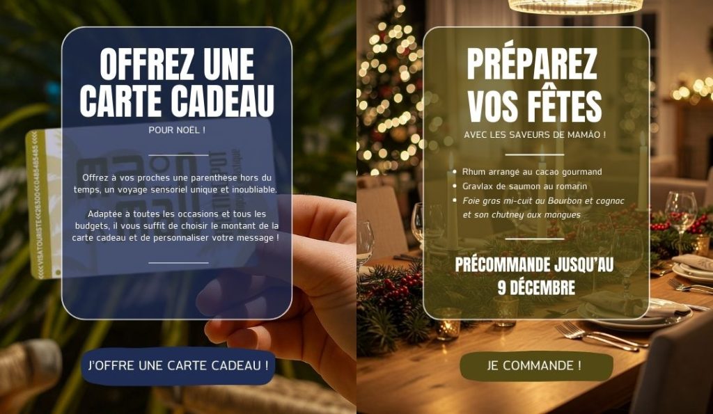 Carte cadeau et offre de Noël