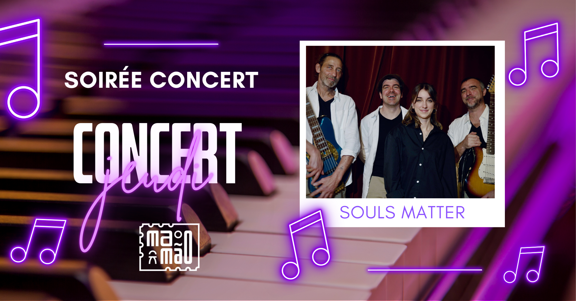 18 septembre 2025 - Soirée Concert Souls Matter