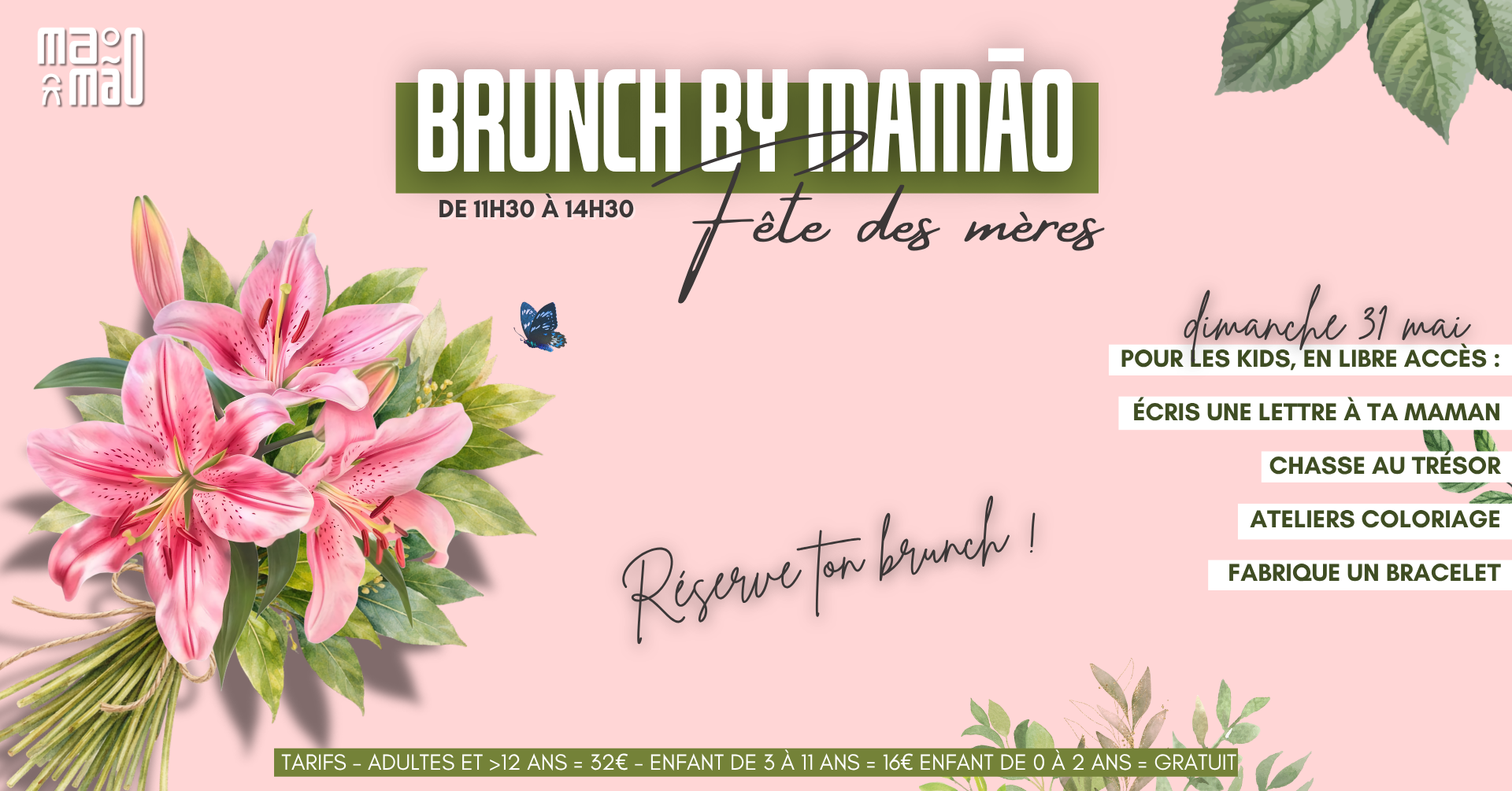 30 mai 2026 - Brunch de la fête des mères